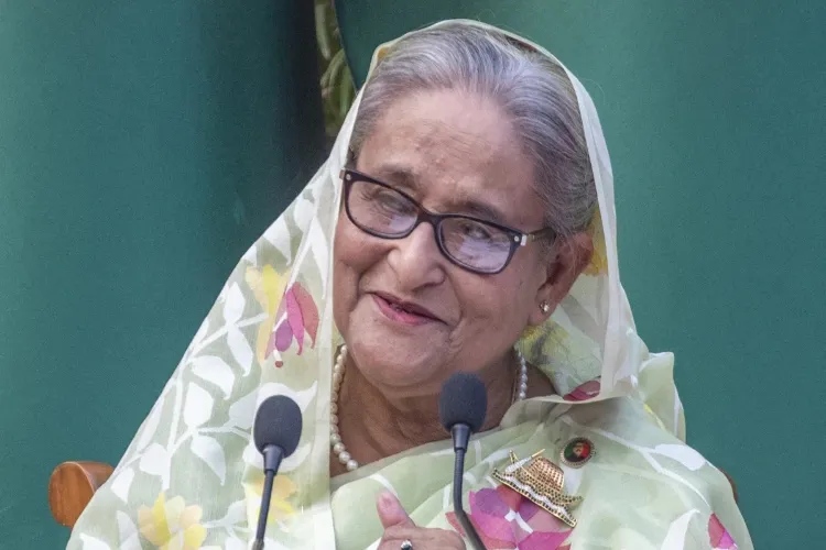 Former Bangladesh Prime Minister Sheikh Hasina 