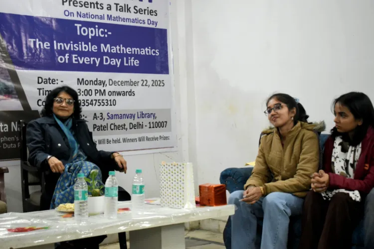  Prof. Nandita Narain at Samanvay Library on the occasion of National Mathematics Day