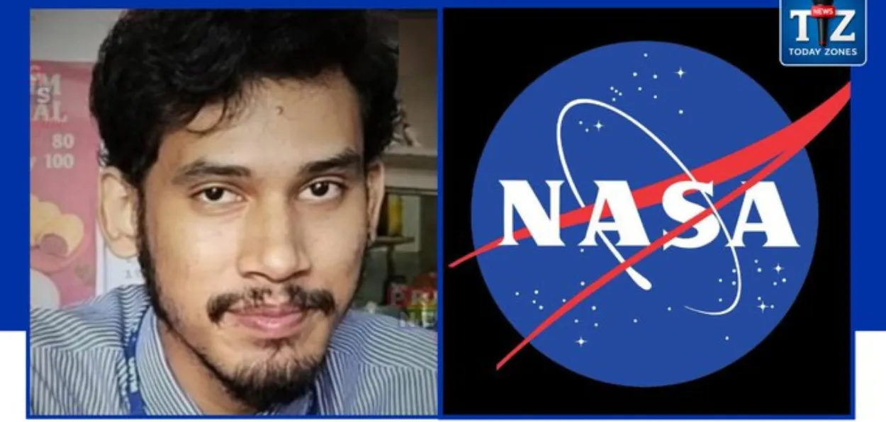Aryan Zishan Ahmed and NASA logo
