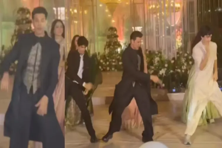 Hrithik Roshan dancing with his son