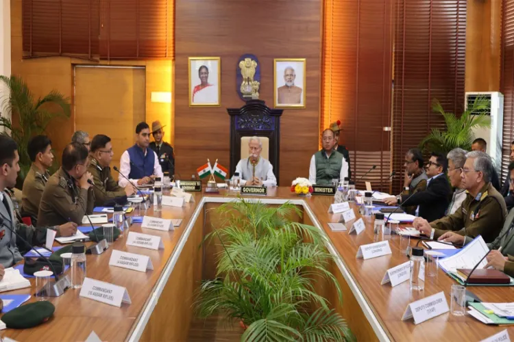 Arunachal Pradesh Governor Lt. General KT Parnaik (Retd.), chaired a high-level security review meeting at Lok Bhavan, Itanagar