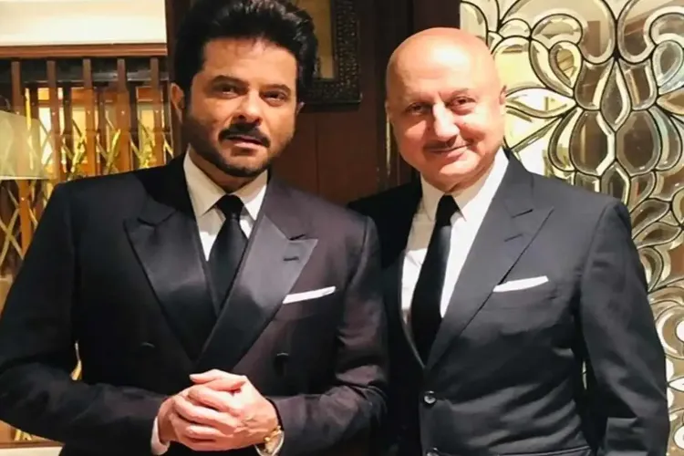 Anil Kapoor with Anupam Kher