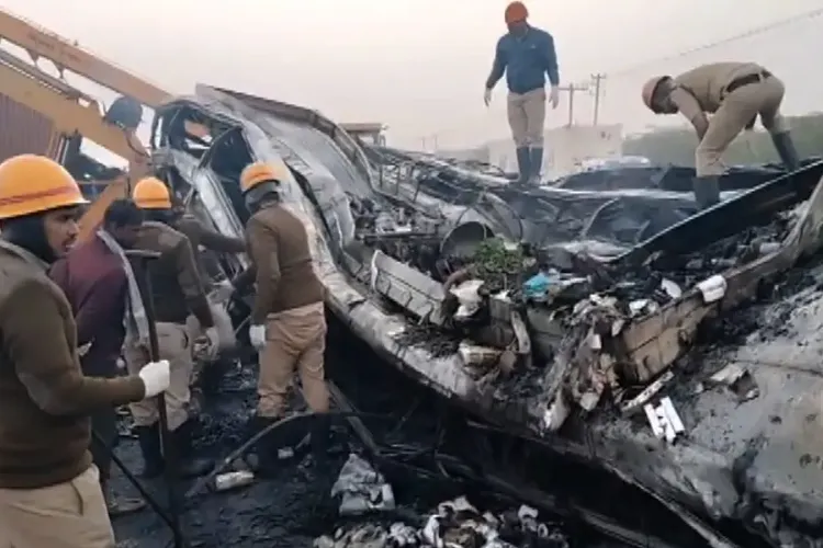 Chitradurga Bus-Container Accident