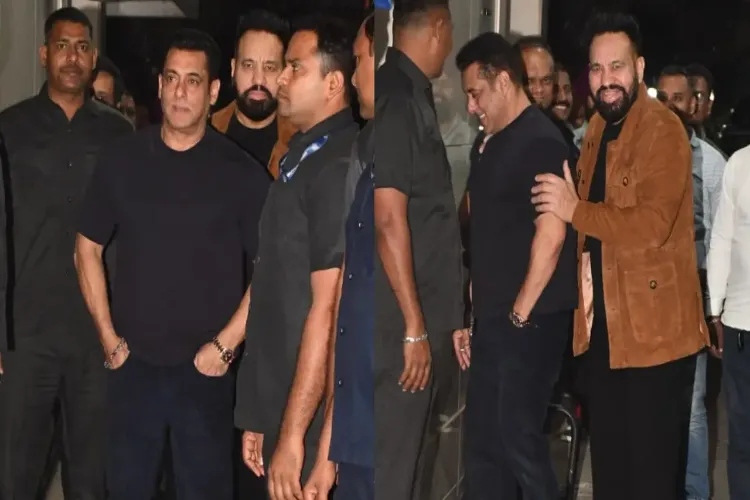 Bollywood superstar Salman Khan at brother Arbaaz Khan and Shhura Khan’s wedding anniversary celebration