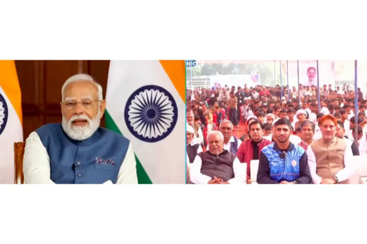 PM Modi interacts with youth at Sansad Khel Mahotsav