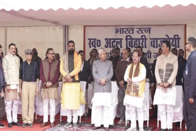 Bihar CM, BJP leaders pay tribute to Vajpayee on 101st birth anniversary