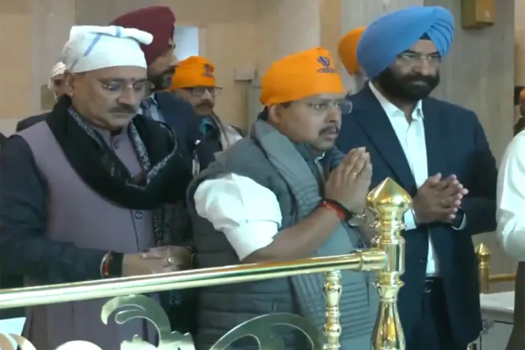 BJP National Working President Nitin Nabin, along with Delhi BJP President Virendra Sachdeva and Delhi Minister Manjinder Singh Sirsa, offered prayers at Gurudwara Bangla Sahib in Delhi on the occasion of 'Veer Baal Diwas'.
