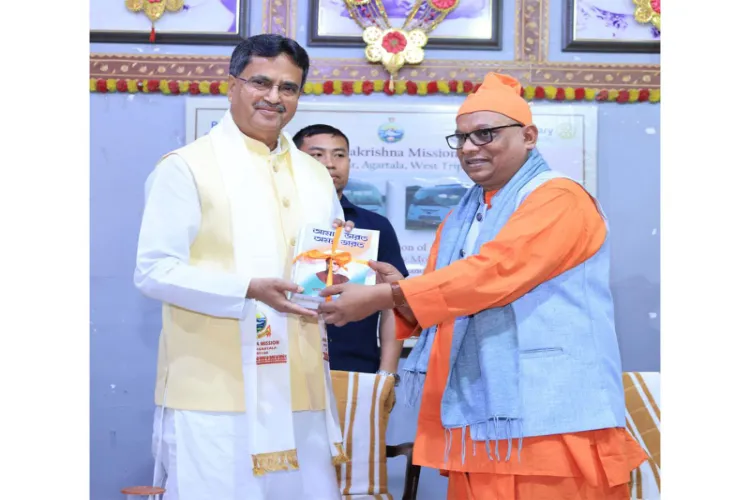 Chief Minister Manik Saha at Ramakrishna Mission