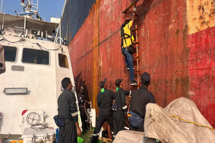 Indian Coast Guard's Ship C-427 carried out the swift medical evacuation of a 24-year-old Indian mariner from a UK-flagged merchant vessel off the Goa coast