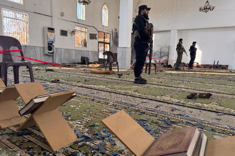Terrorist attack which took place during the Friday prayer at the Ali Bin Abi Talib Mosque in Homs in Syria 