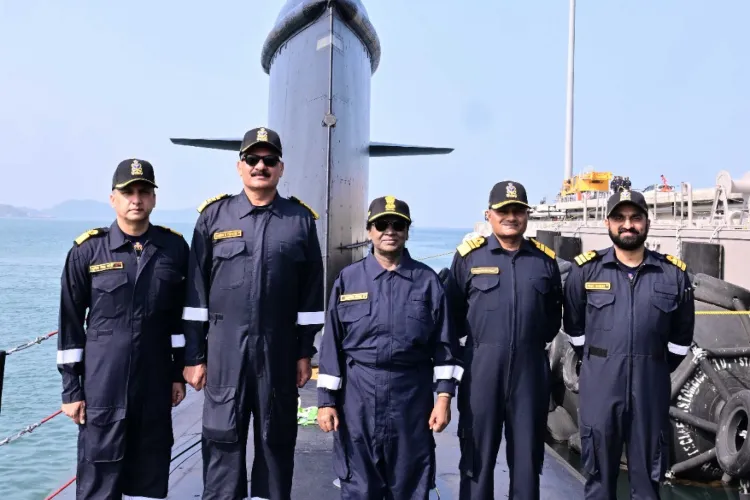 President Droupadi Murmu at the Karwar Naval Base