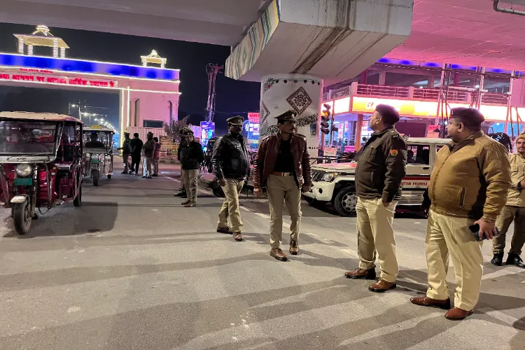 Police at Ayodhya Railway station