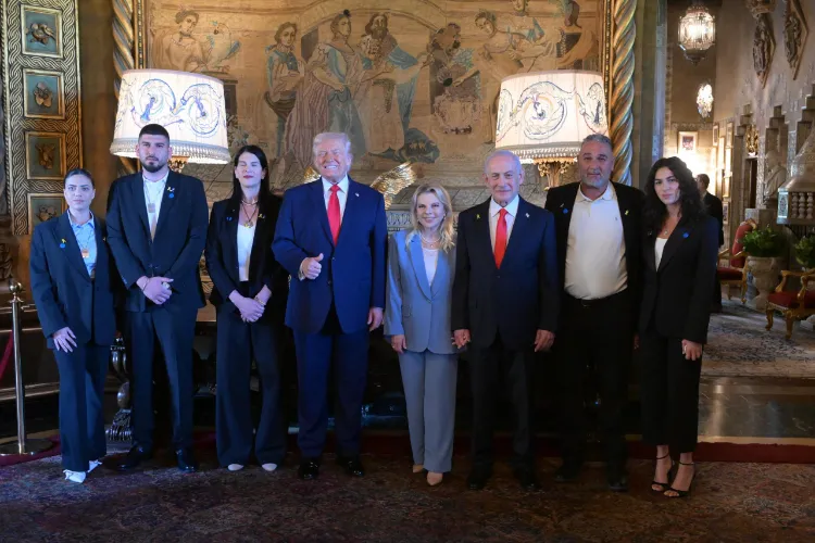 US President Donald Trump with Israeli Prime Minister Benjamin Netanyahu 