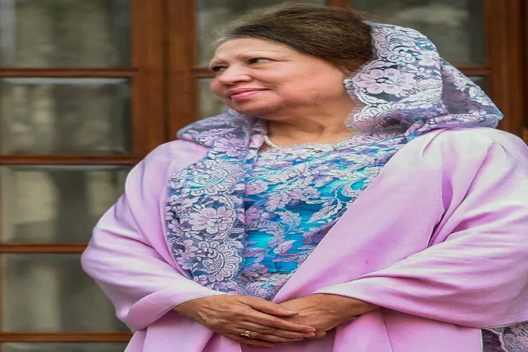 Khaleda is seen in New Delhi, in this file photo dated October 10, 2012