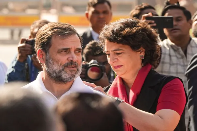 Congress leaders Rahul Gandhi and Priyanka Gandhi Vadra