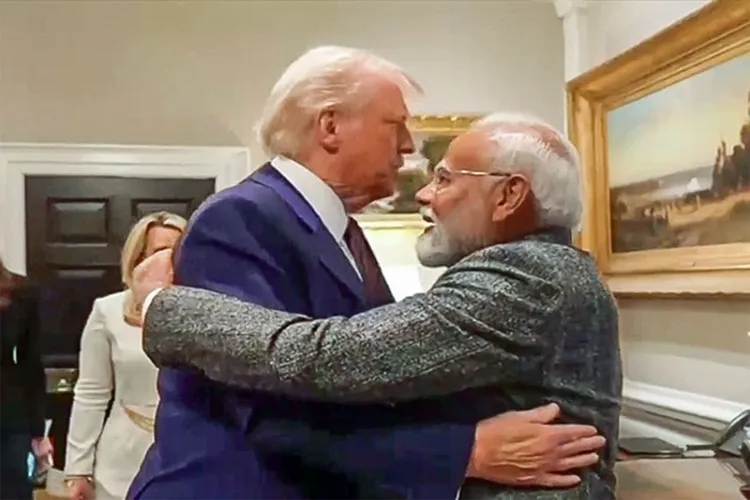 Prime Minister Narendra Modi with American President Donald Trump