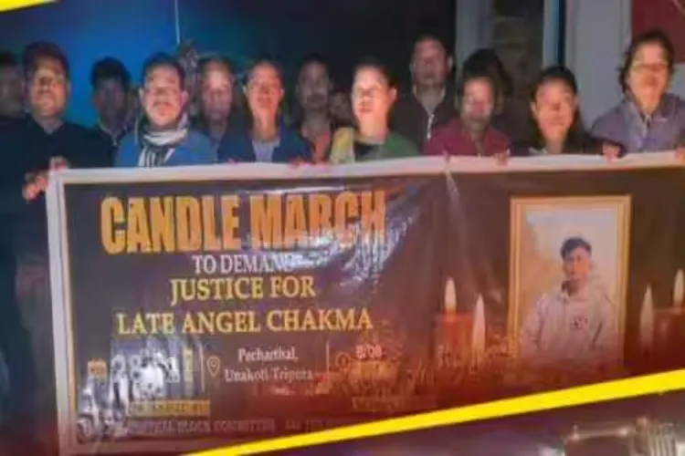 Candlelight vigil by students in Dehradun