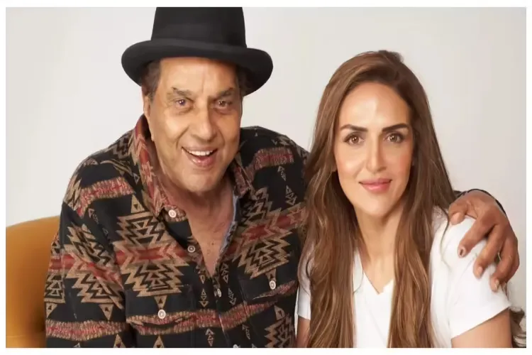 Esha Deol with dad Dharamendra