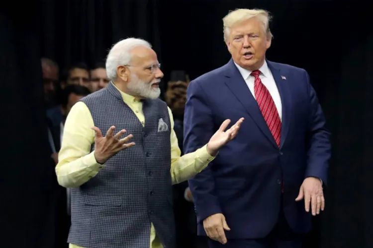 Prime Minister Narendra Modi with Donald Trump