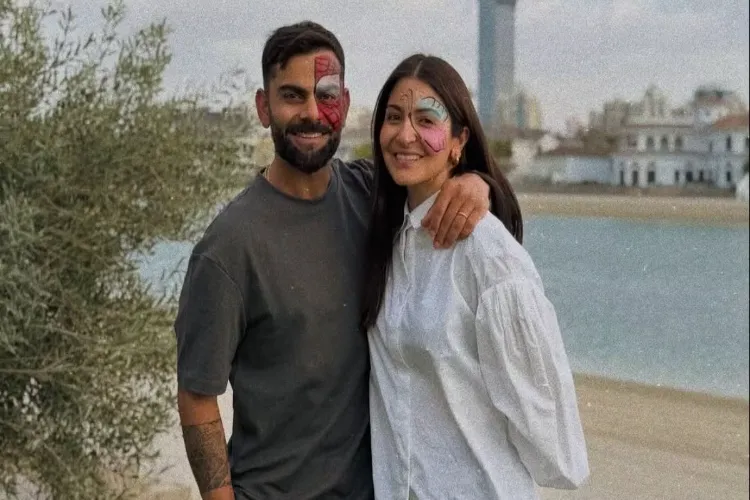 Star cricketer Virat Kohli with wife Anushka Sharma