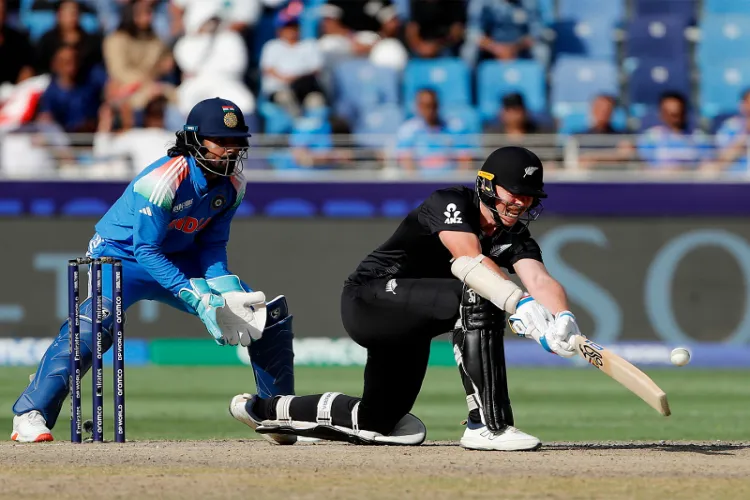 An IND vs NZ ODI in action