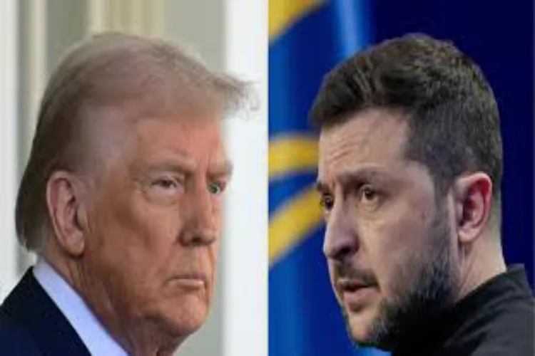 US President Donald Trump and Ukrainian President Volodymyr Zelenskyy 