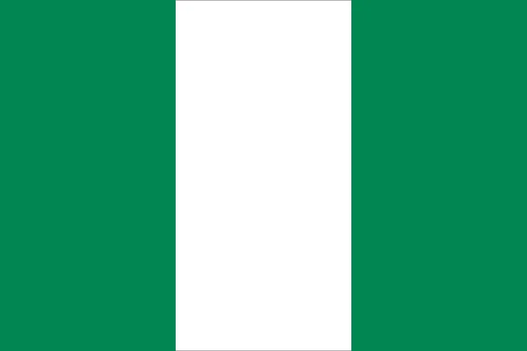 The flag of Nigeria