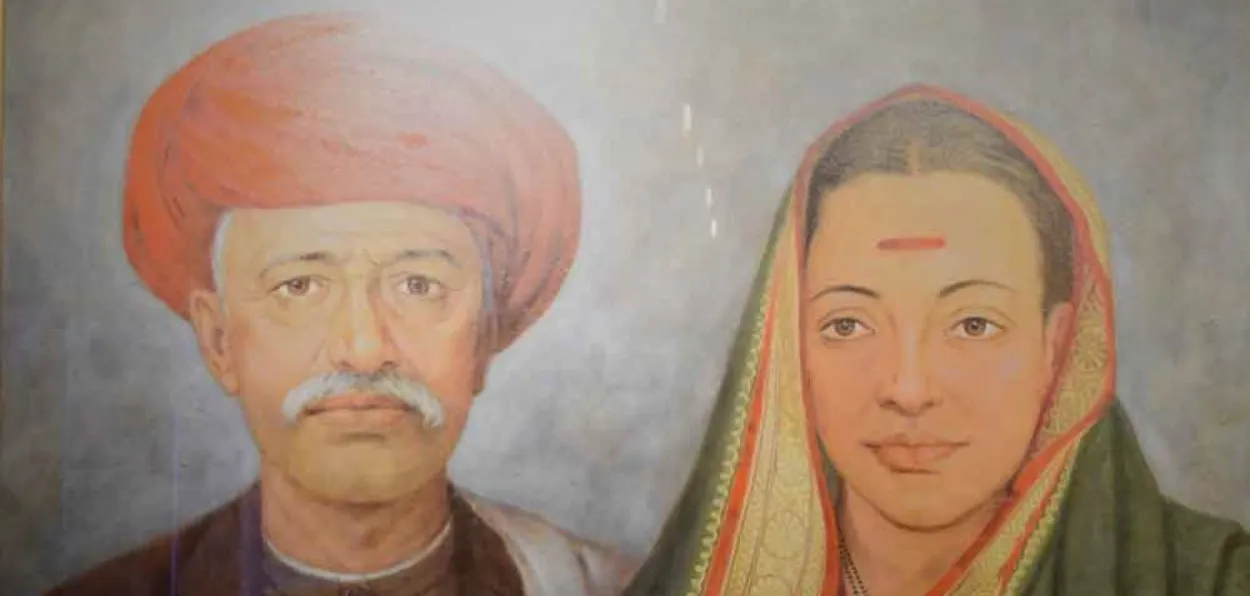 Mahatma Jyotirao Phule and his wife Savitribai Phule