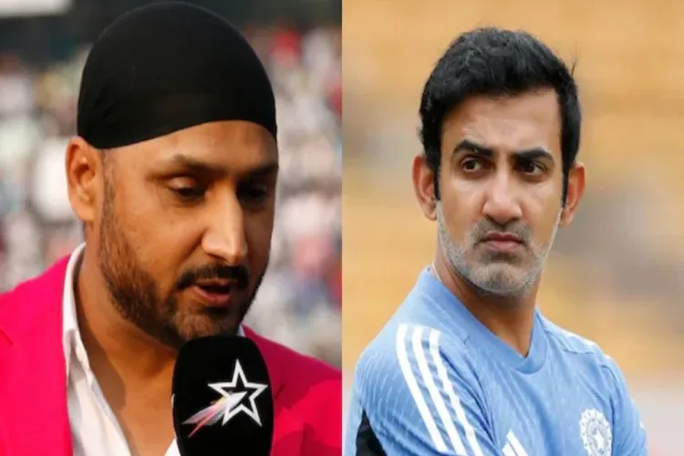 Former Indian cricketer Harbhajan Singh and head coach of Indian Men's cricket team Gautam Gambhir.
