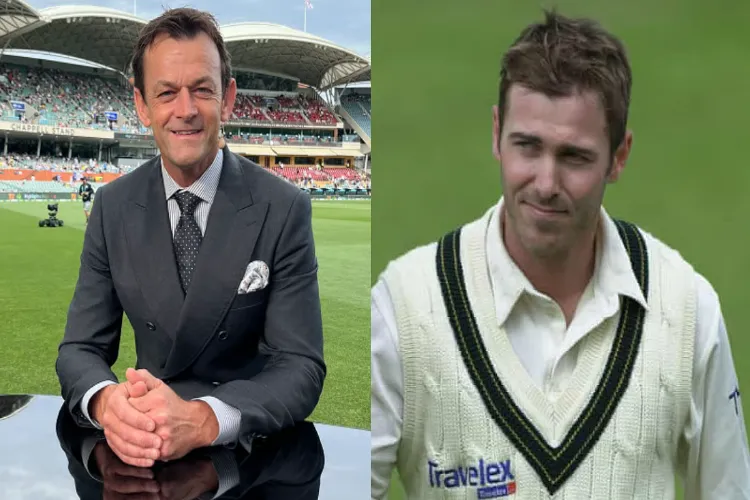 Former Australian cricketer Adam Gilchrist and Damien Martyn
