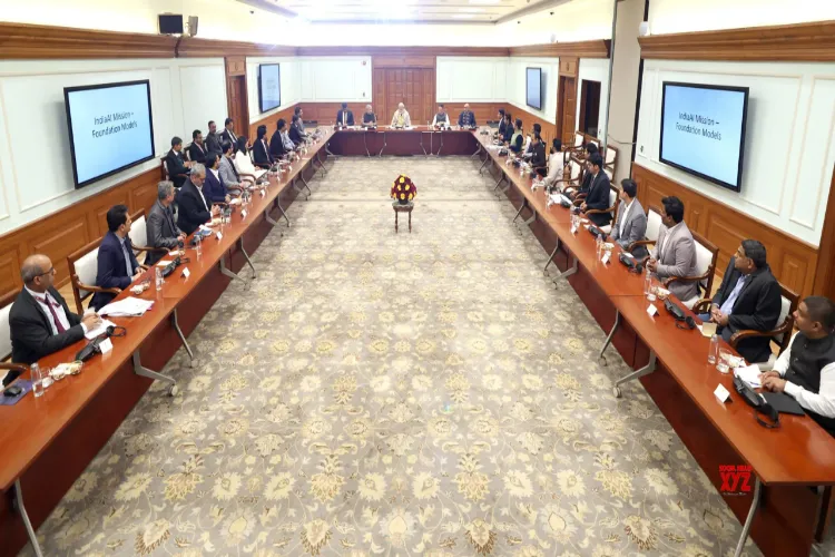 Prime Minister Narendra Modi held a roundtable discussion with leading Indian artificial intelligence start-ups