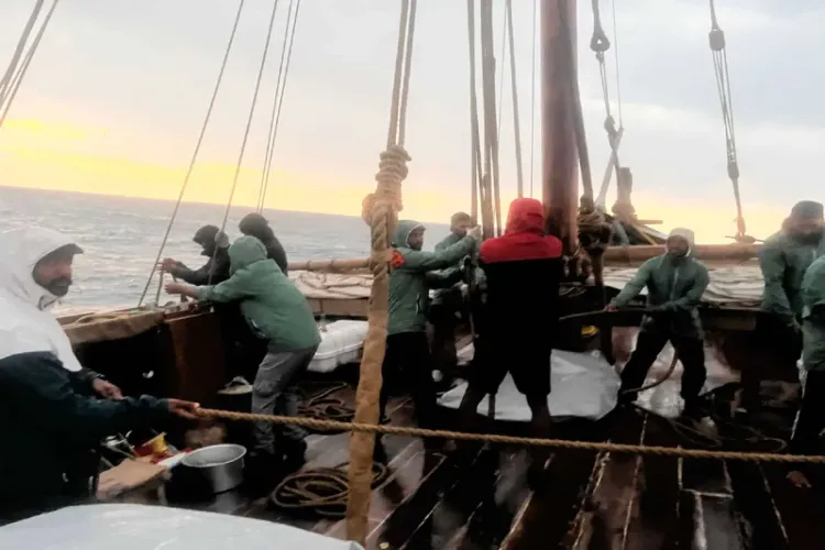  “Several bouts of heavy rain, everything is damp”: Sanjeev Sanyal shares day 13 update as INSV Kaundinya completes two-thirds of its journey