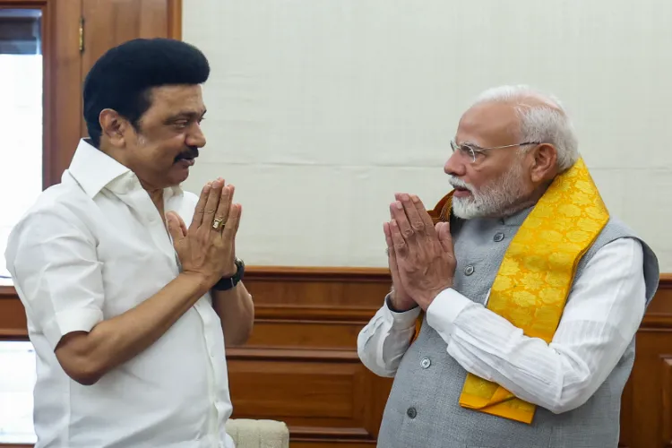 CM M K Stalin with PM Modi in New Delhi