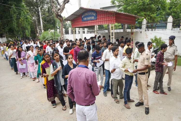 Aspirants appear for UPSC Civil Services Preliminary Examination