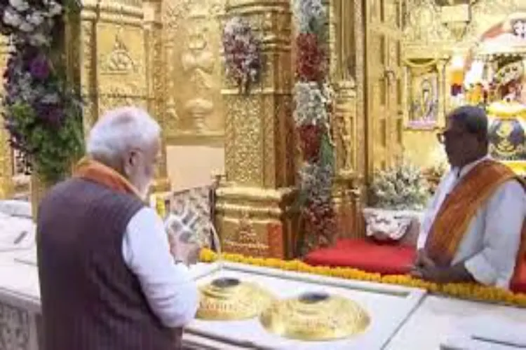 PM Modi offers prayers at Somnath temple after concluding Shaurya Yatra