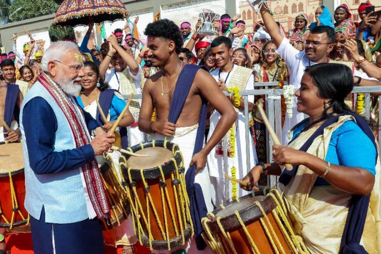 Prime Minister Narendra Modi at Somnath Temple