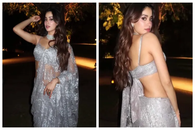 Dressed in Shehlaa Khan’s Subha Sari Set, priced at ₹4,82,800, Janhvi proves once again why she’s one of the most closely watched style muses of her generation.