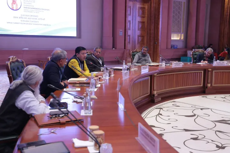 Education Minister Dharmendra Pradhan presiding over the NITS meeting