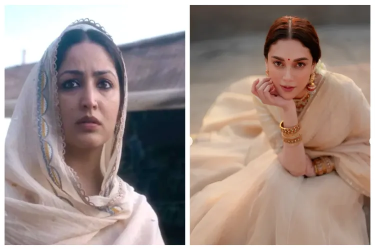 Yami Gautam in Haq (L) and Aditi Rao Hydari (R)