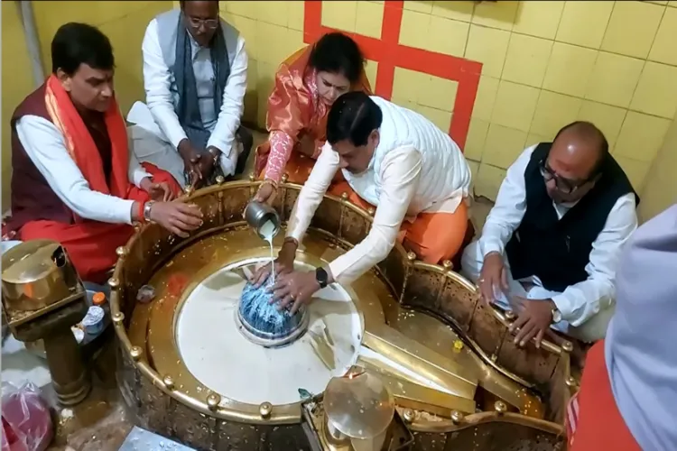 Madhya Pradesh Chief Minister Mohan Yadav offered prayers at the Brihaspati Gurudev Temple in Ujjain district