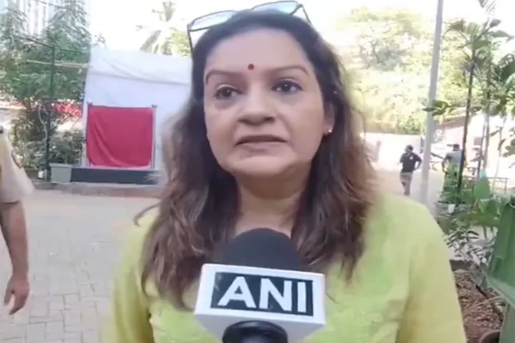 Shiv Sena (UBT) MP Priyanka Chaturvedi cast her vote at a polling station in Mumbai as polling for the Brihanmumbai Municipal Corporation elections