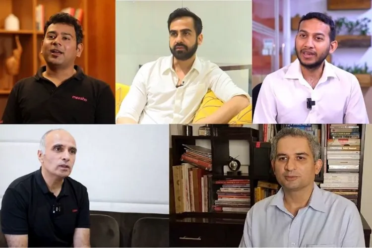 (L-R): Sanjeev Barnwal, Nikhil Kamath, Ritesh Aggarwal, Yashish Dahiya, Prashant Tandon