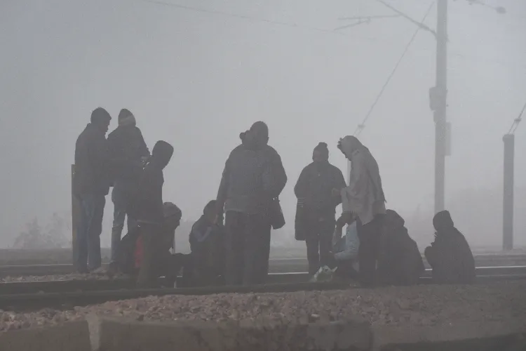 A Friday morning scene in central Delhi