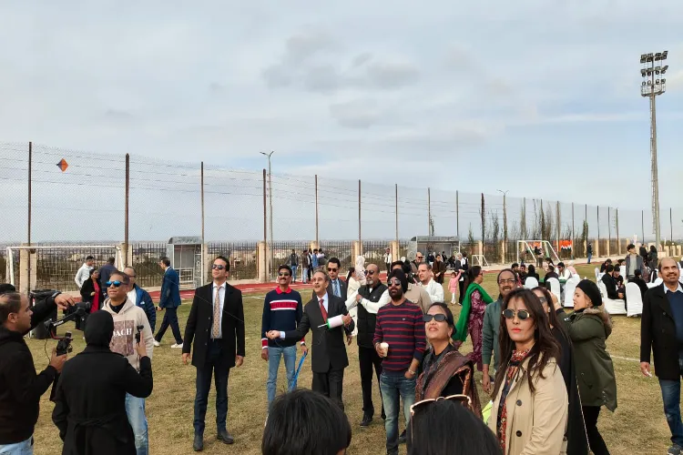 Union Minister of State for External Affairs Kirti Vardhan Singh participated in a Kite festival organized by the Indian diaspora in Egypt