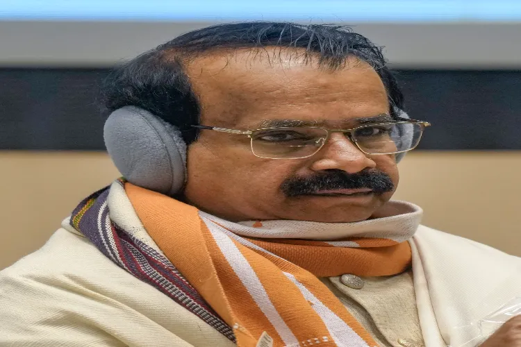  Union Minister of State for Fisheries, Animal Husbandry and Dairying George Kurian during the inauguration of the CSR Conclave titled 'Role of Corporate Social Responsibility in Nutrition Security and Malnutrition Mitigation', in New Delhi