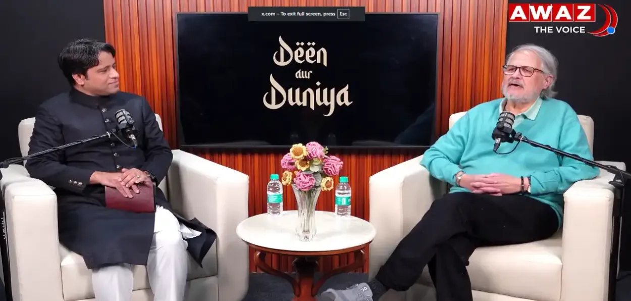Saquib Salim and Najeeb Jung in Deen aur Duniya podcast