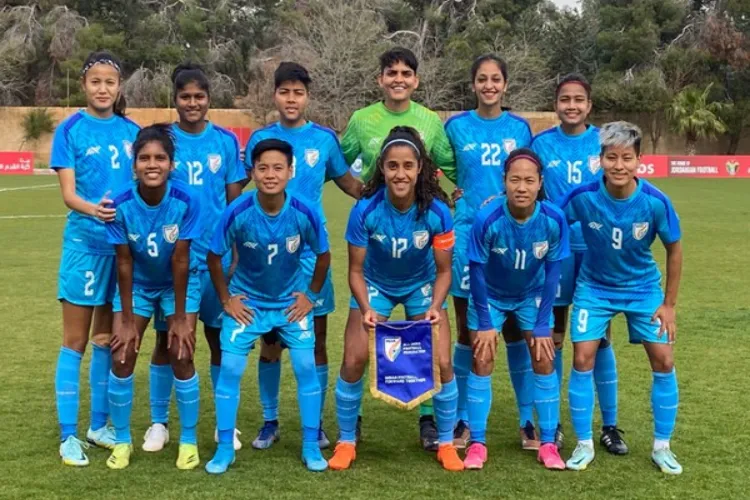 The Indian senior women's football team