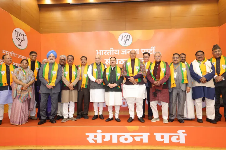 Union Minister and BJP President JP Nadda along with his colleagues Amit Shah and Rajnath Singh participated in the filing of Bharatiya Janta Party Working President Nitin Nabin's nomination for the post of party's National President.