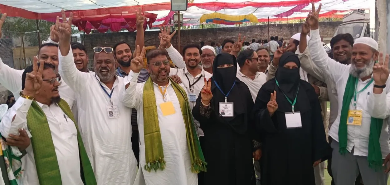 Victorious candidates of ISLAM party candidates in the Malegaon Municipal Corporation election