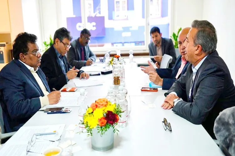 Karnataka Minister MB Patil held discussions with UPL Chairman and Group CEO Jai Shroff at the World Economic Forum (WEF) in Davos